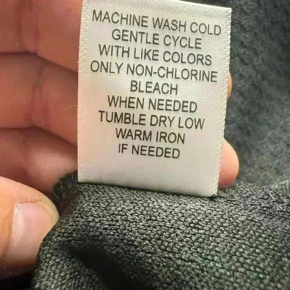 Kaktus Women’s Large Black Textured 3/4 Roll Tab Sleeve Front Pocket Hobo Tunic - Picture 13 of 15